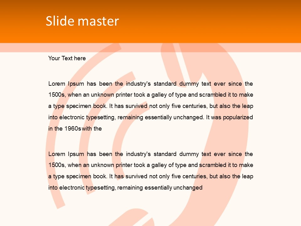 An Orange Phone On A White And Orange Background PowerPoint Template