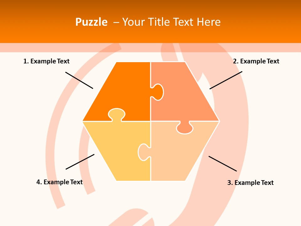 An Orange Phone On A White And Orange Background PowerPoint Template