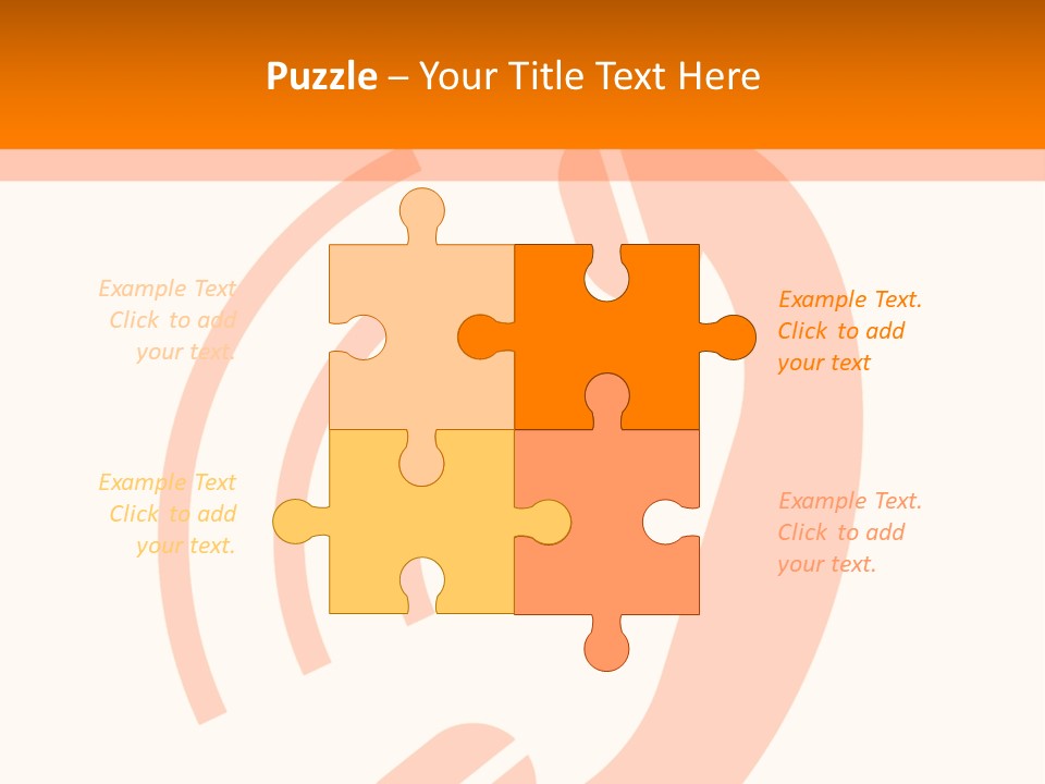An Orange Phone On A White And Orange Background PowerPoint Template