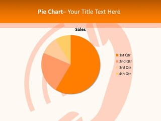 An Orange Phone On A White And Orange Background PowerPoint Template
