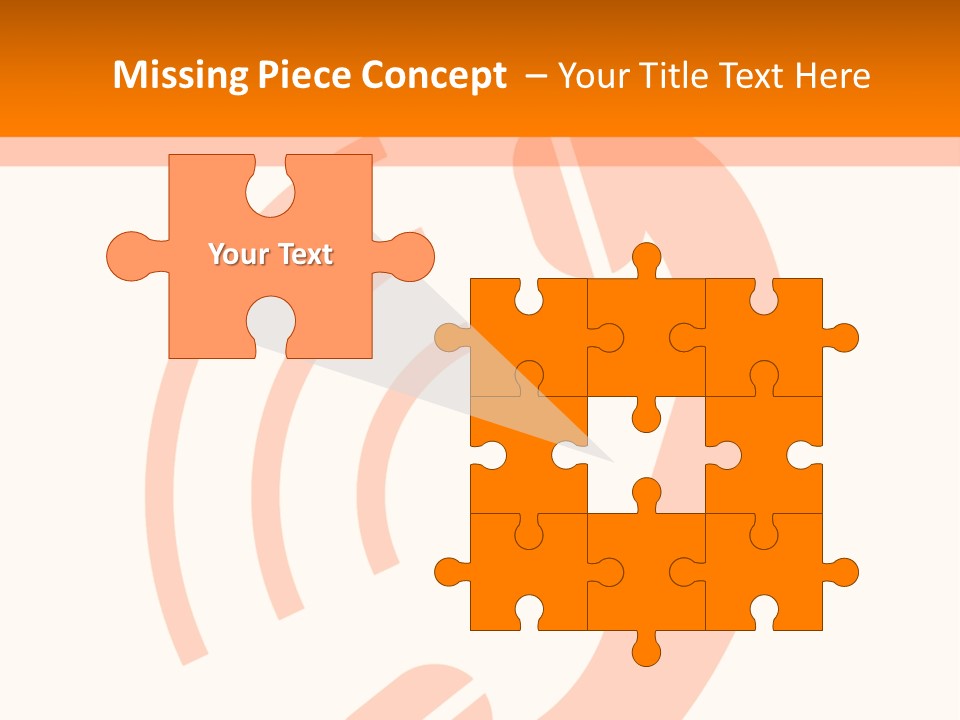 An Orange Phone On A White And Orange Background PowerPoint Template