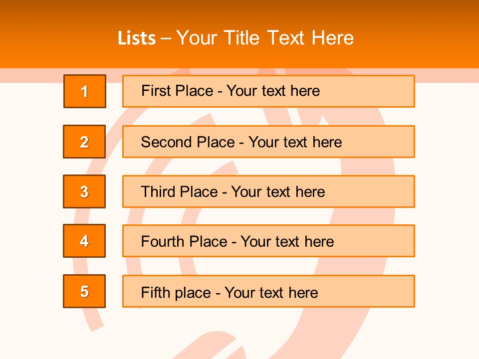 An Orange Phone On A White And Orange Background PowerPoint Template