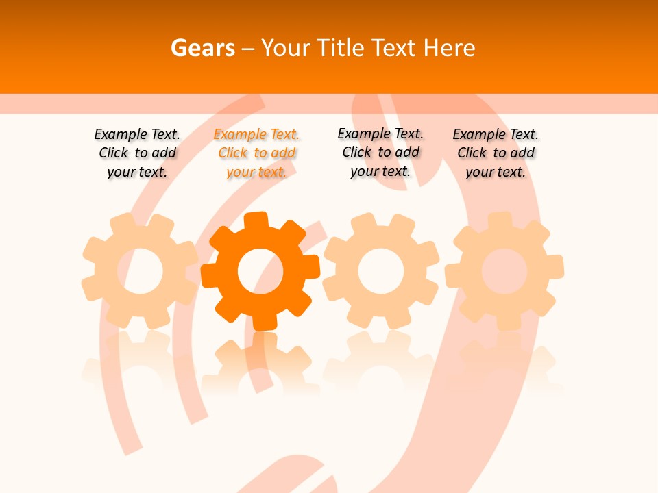 An Orange Phone On A White And Orange Background PowerPoint Template