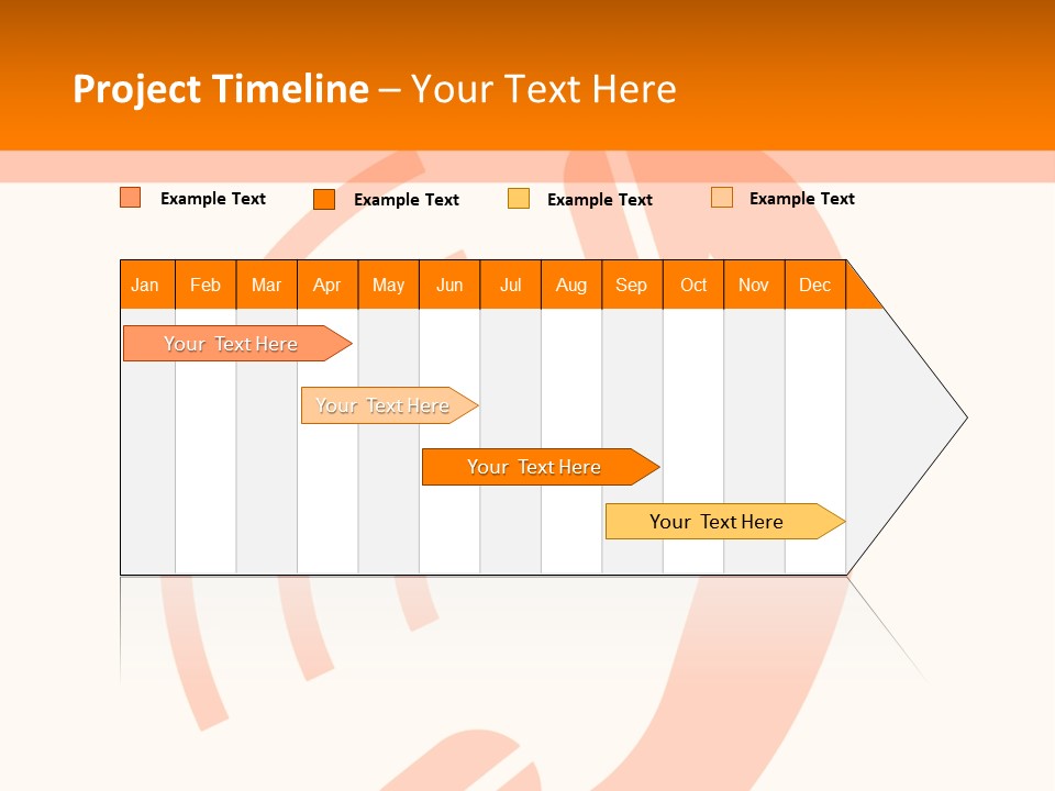 An Orange Phone On A White And Orange Background PowerPoint Template