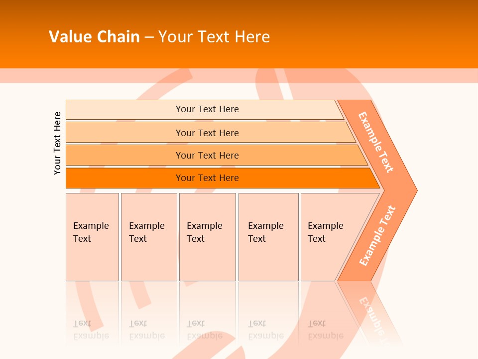 An Orange Phone On A White And Orange Background PowerPoint Template