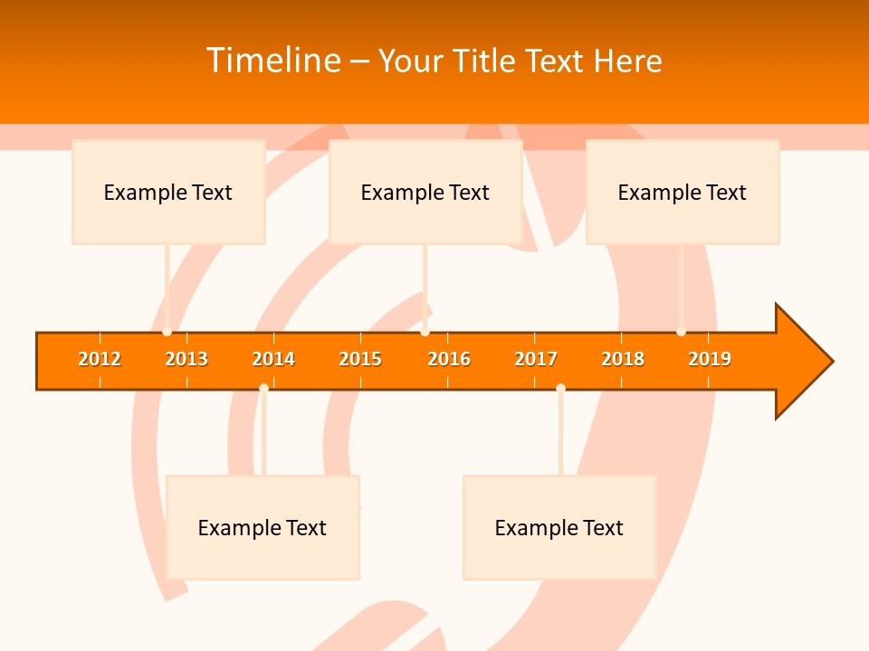 An Orange Phone On A White And Orange Background PowerPoint Template