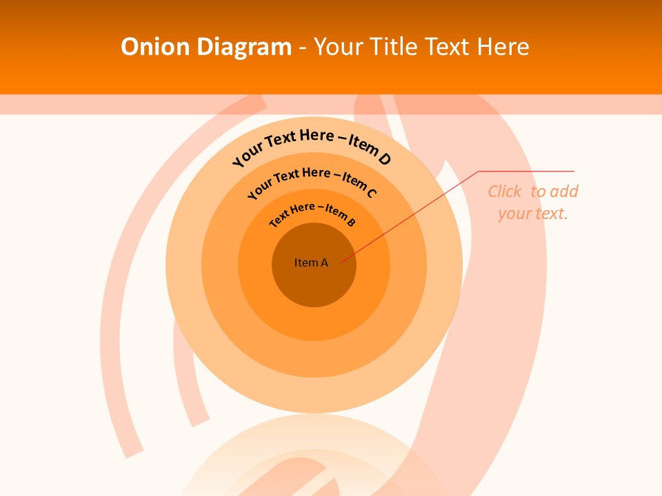 An Orange Phone On A White And Orange Background PowerPoint Template