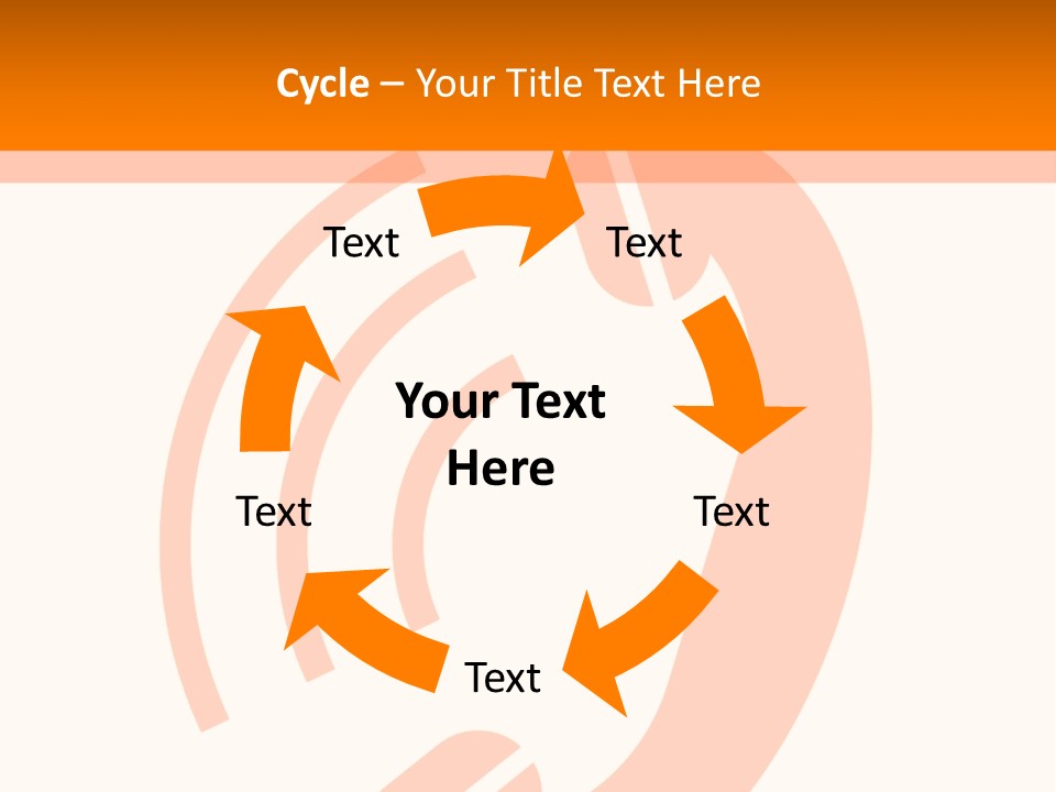 An Orange Phone On A White And Orange Background PowerPoint Template