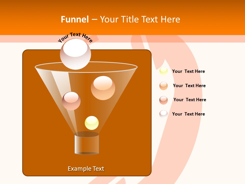 An Orange Phone On A White And Orange Background PowerPoint Template