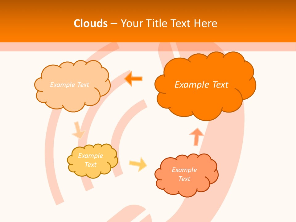 An Orange Phone On A White And Orange Background PowerPoint Template