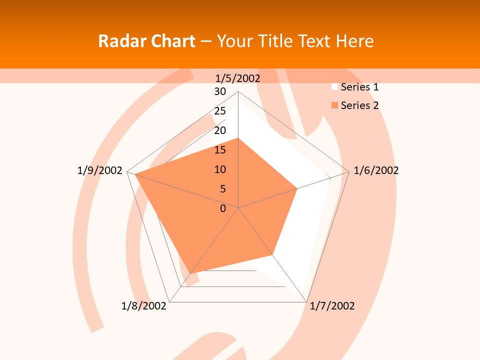 An Orange Phone On A White And Orange Background PowerPoint Template