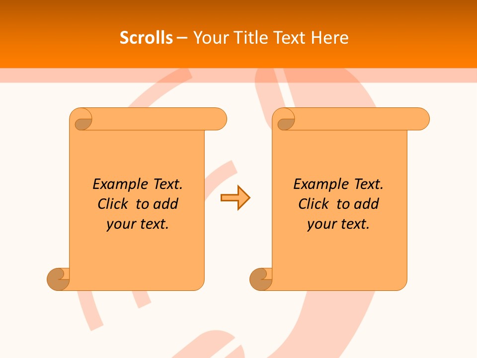 An Orange Phone On A White And Orange Background PowerPoint Template