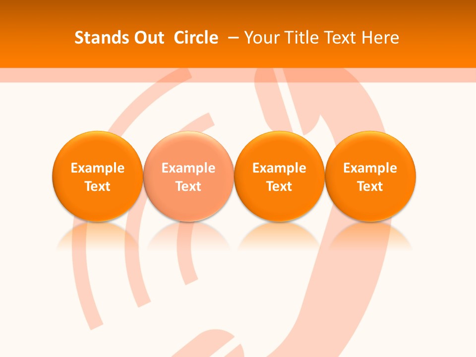An Orange Phone On A White And Orange Background PowerPoint Template