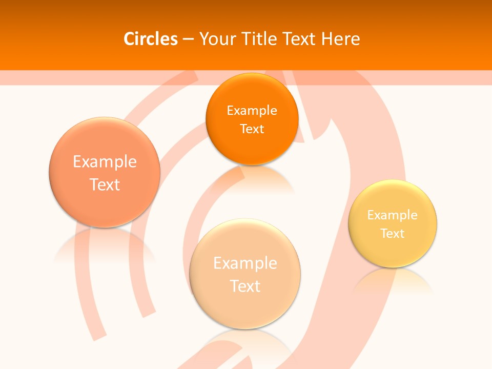 An Orange Phone On A White And Orange Background PowerPoint Template