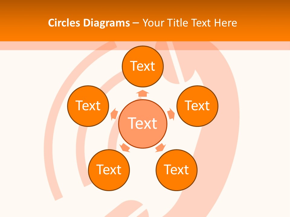 An Orange Phone On A White And Orange Background PowerPoint Template