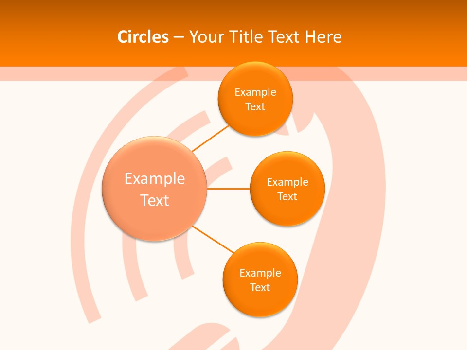 An Orange Phone On A White And Orange Background PowerPoint Template