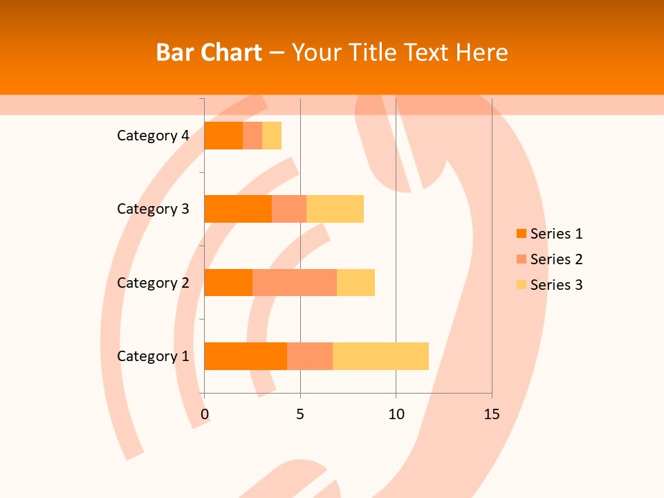 An Orange Phone On A White And Orange Background PowerPoint Template