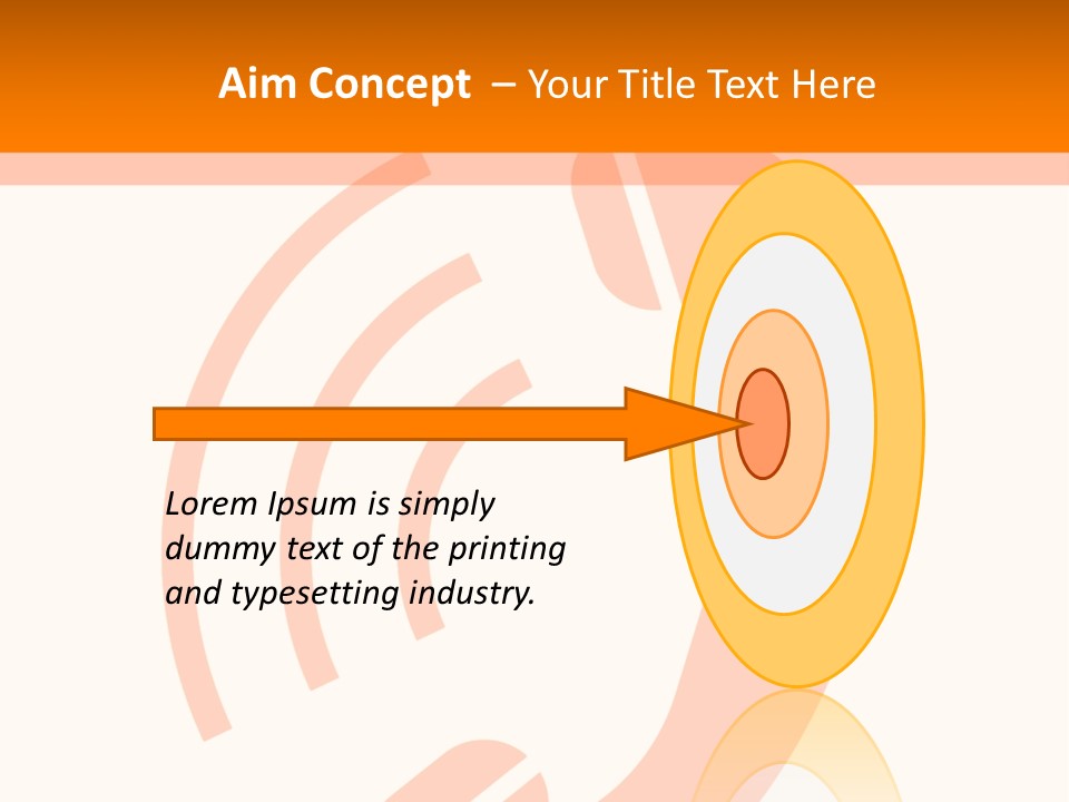 An Orange Phone On A White And Orange Background PowerPoint Template
