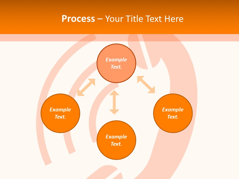 An Orange Phone On A White And Orange Background PowerPoint Template
