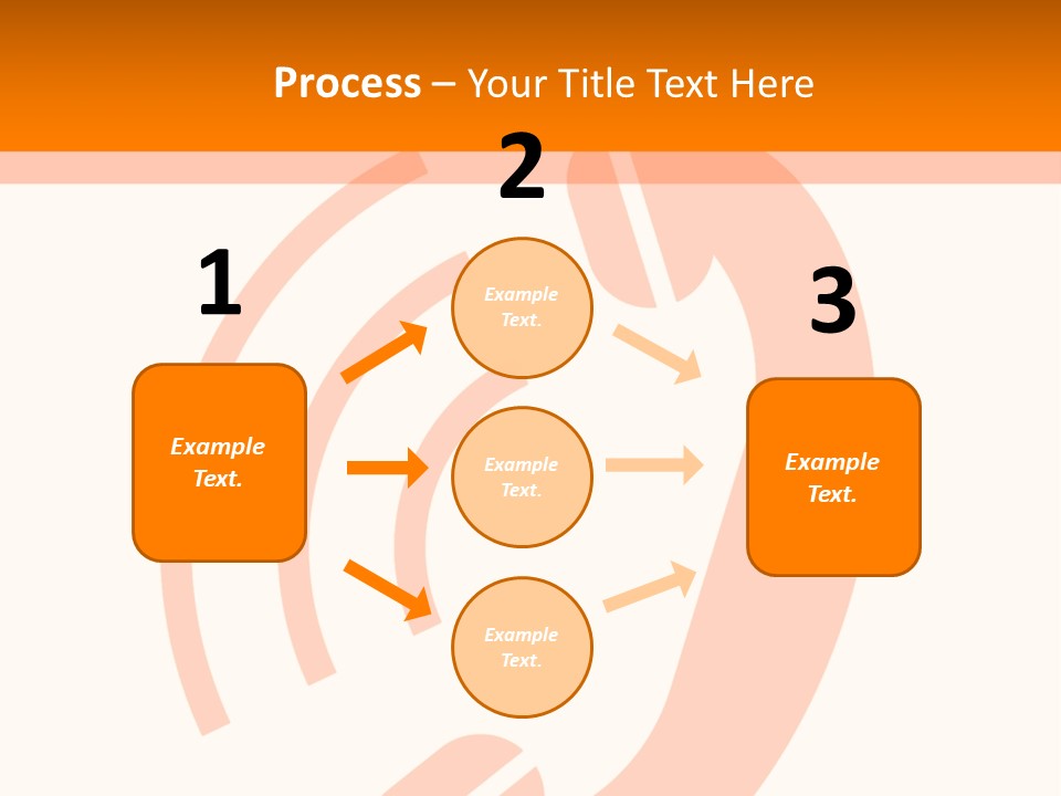 An Orange Phone On A White And Orange Background PowerPoint Template