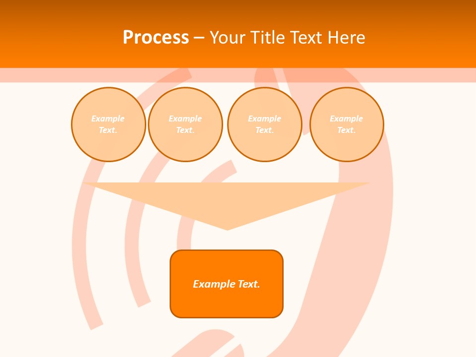 An Orange Phone On A White And Orange Background PowerPoint Template
