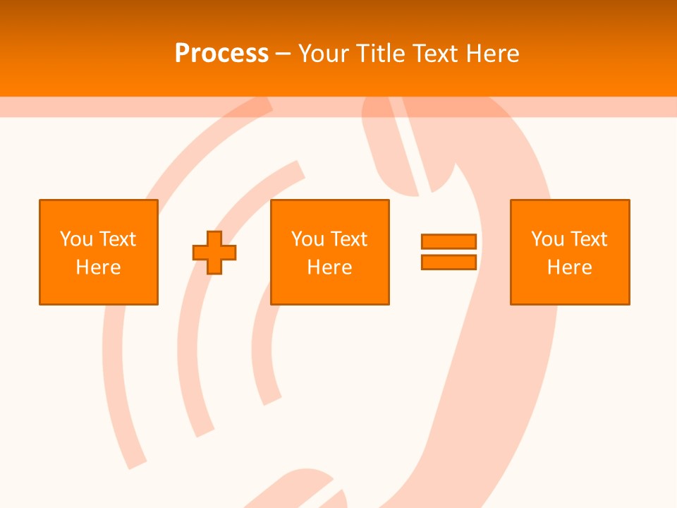 An Orange Phone On A White And Orange Background PowerPoint Template