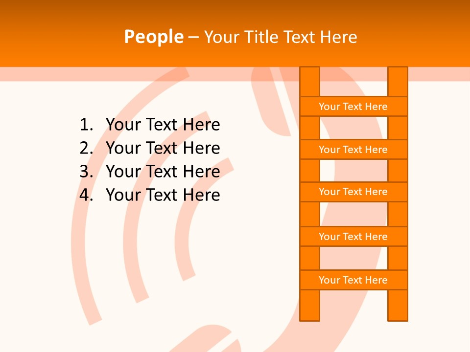 An Orange Phone On A White And Orange Background PowerPoint Template