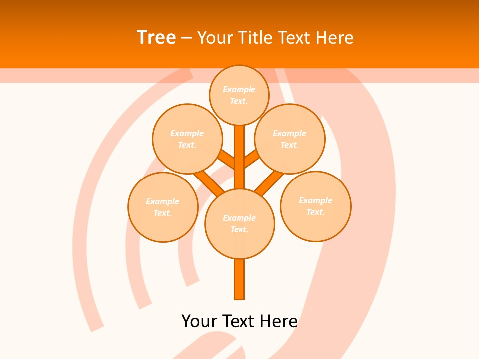 An Orange Phone On A White And Orange Background PowerPoint Template