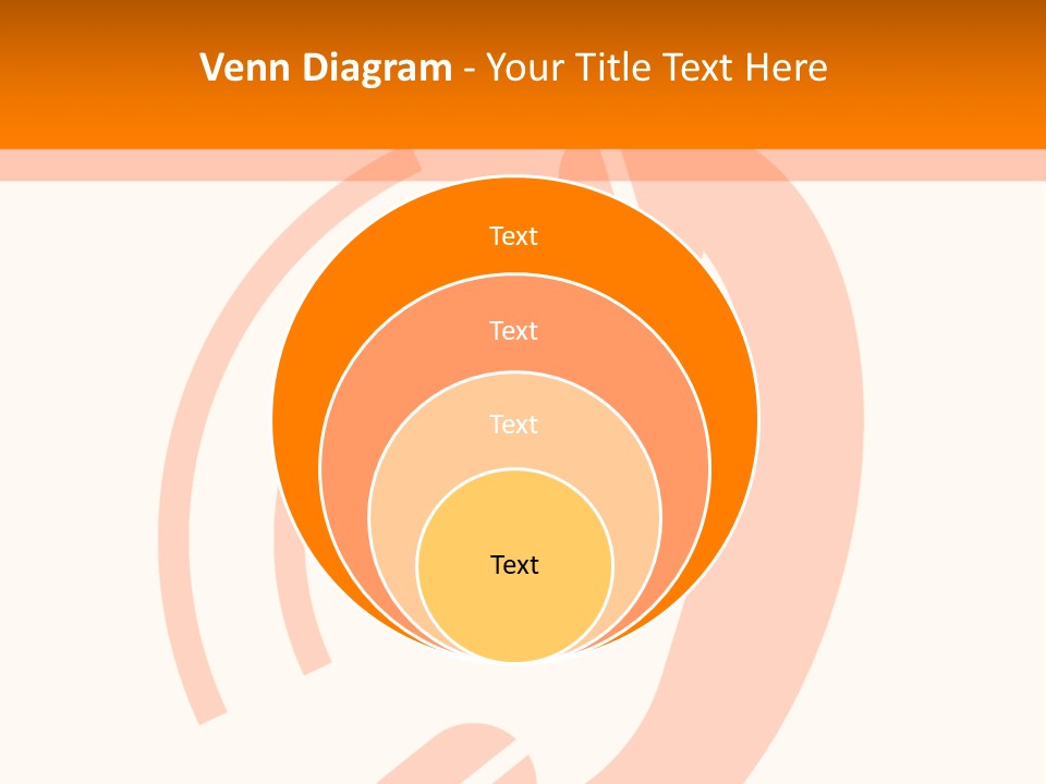 An Orange Phone On A White And Orange Background PowerPoint Template