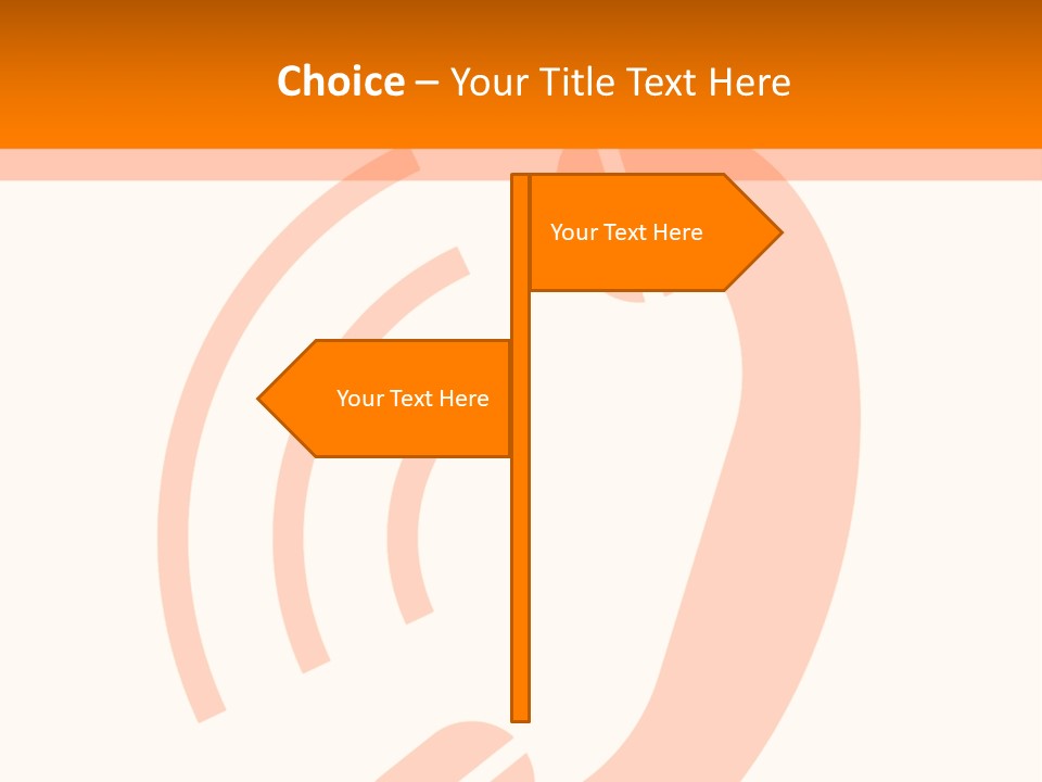 An Orange Phone On A White And Orange Background PowerPoint Template