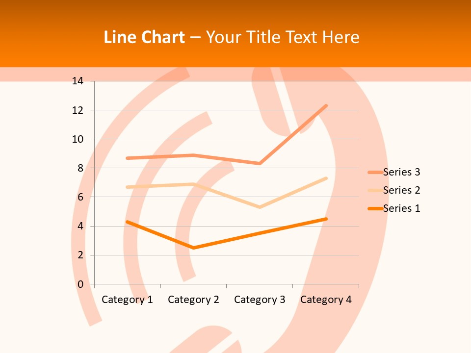 An Orange Phone On A White And Orange Background PowerPoint Template