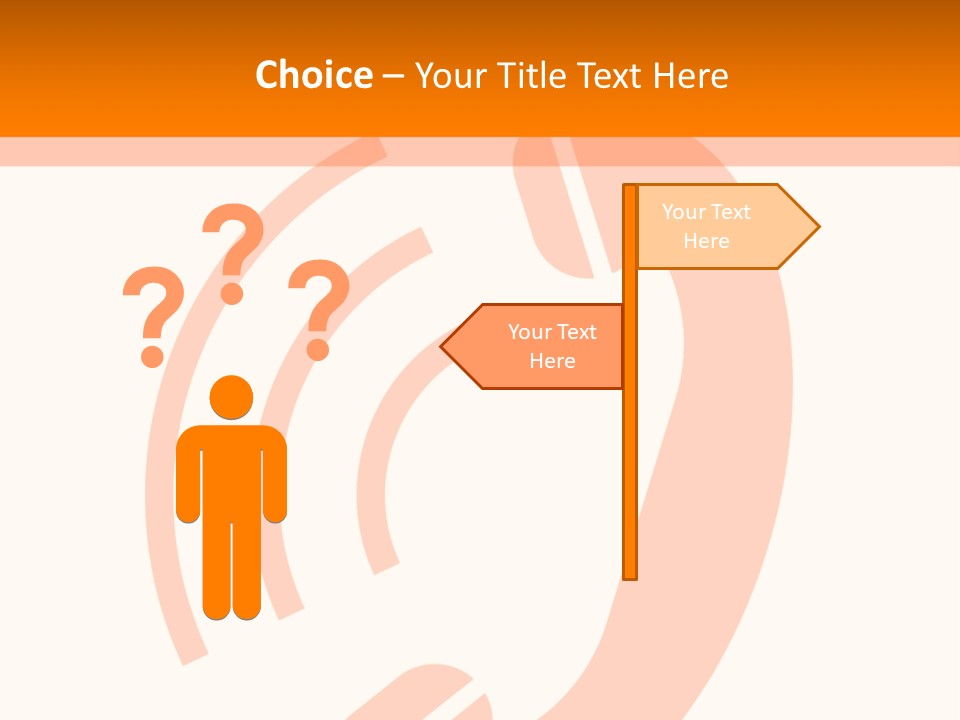 An Orange Phone On A White And Orange Background PowerPoint Template