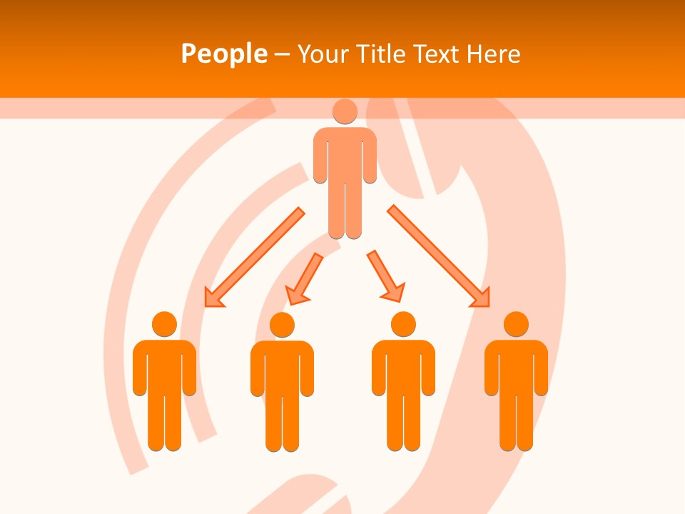 An Orange Phone On A White And Orange Background PowerPoint Template