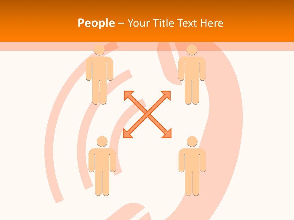 An Orange Phone On A White And Orange Background PowerPoint Template