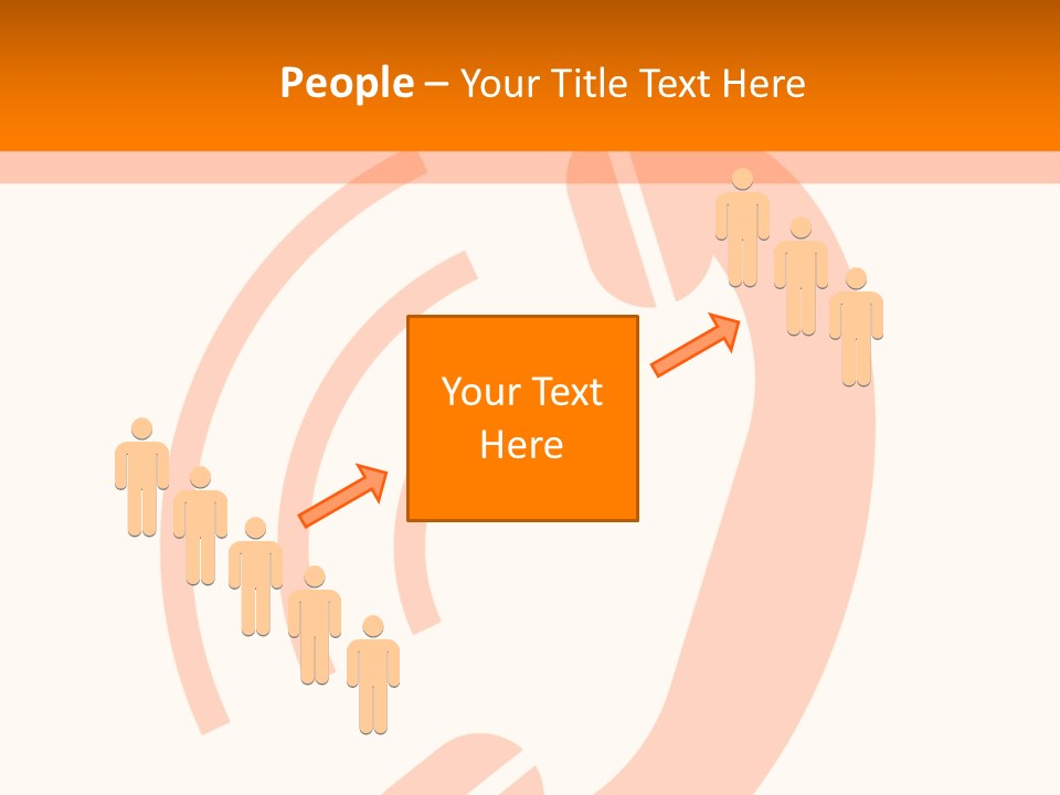 An Orange Phone On A White And Orange Background PowerPoint Template
