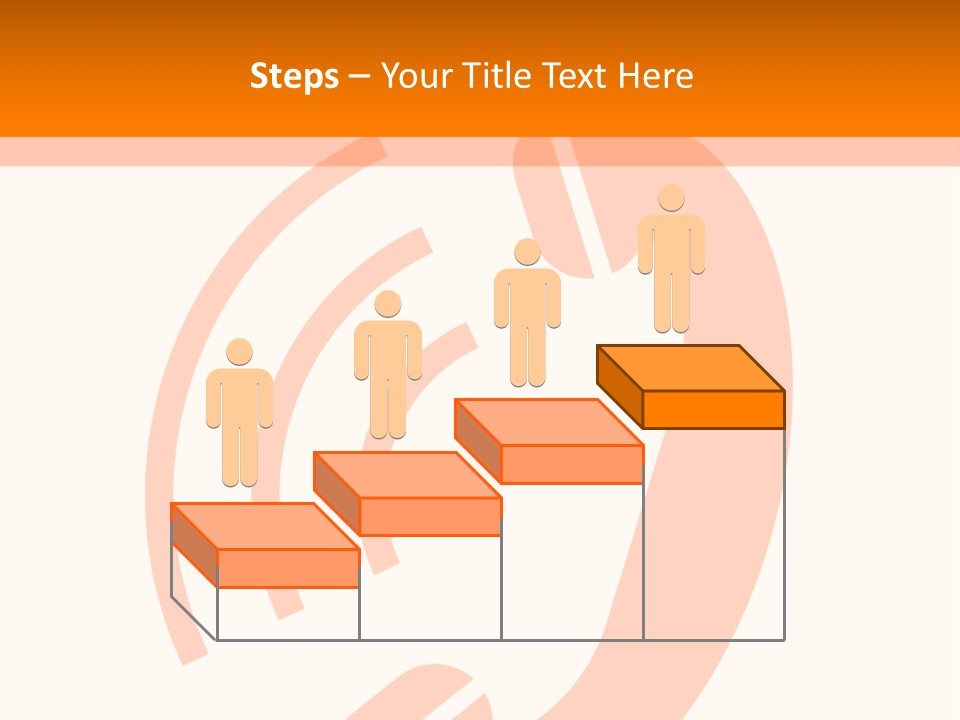 An Orange Phone On A White And Orange Background PowerPoint Template