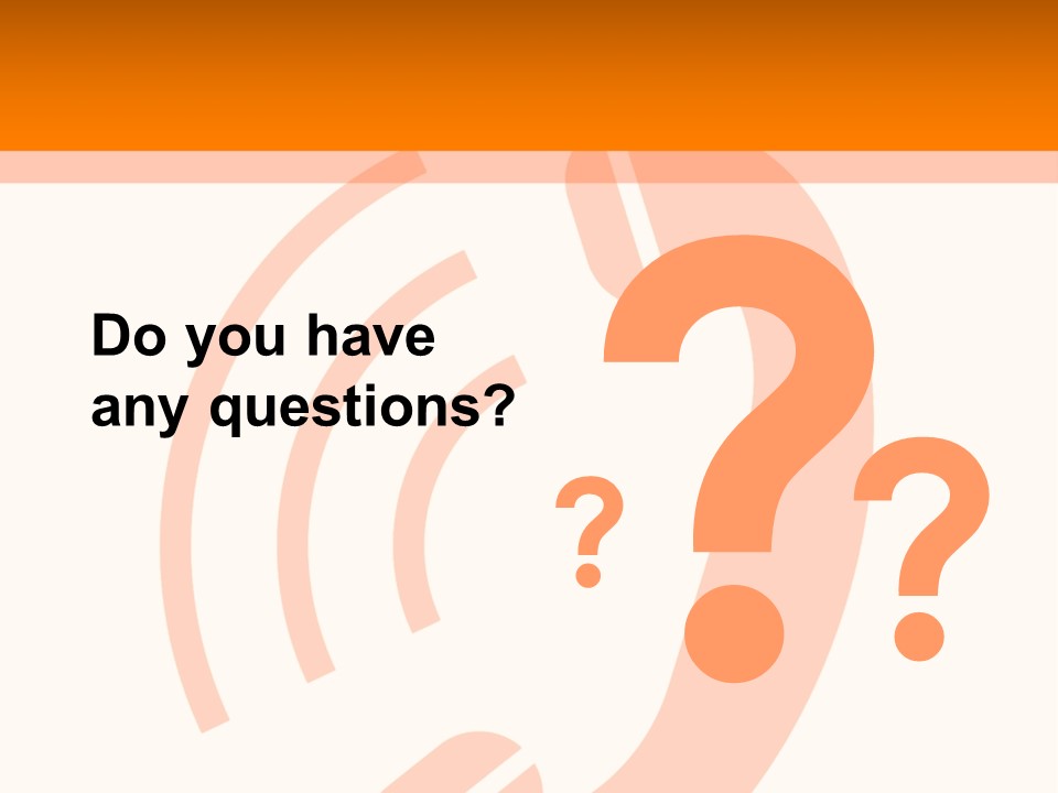 An Orange Phone On A White And Orange Background PowerPoint Template