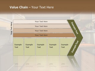A Kitchen With A Stove Top Oven Sitting Under A Skylight PowerPoint Template