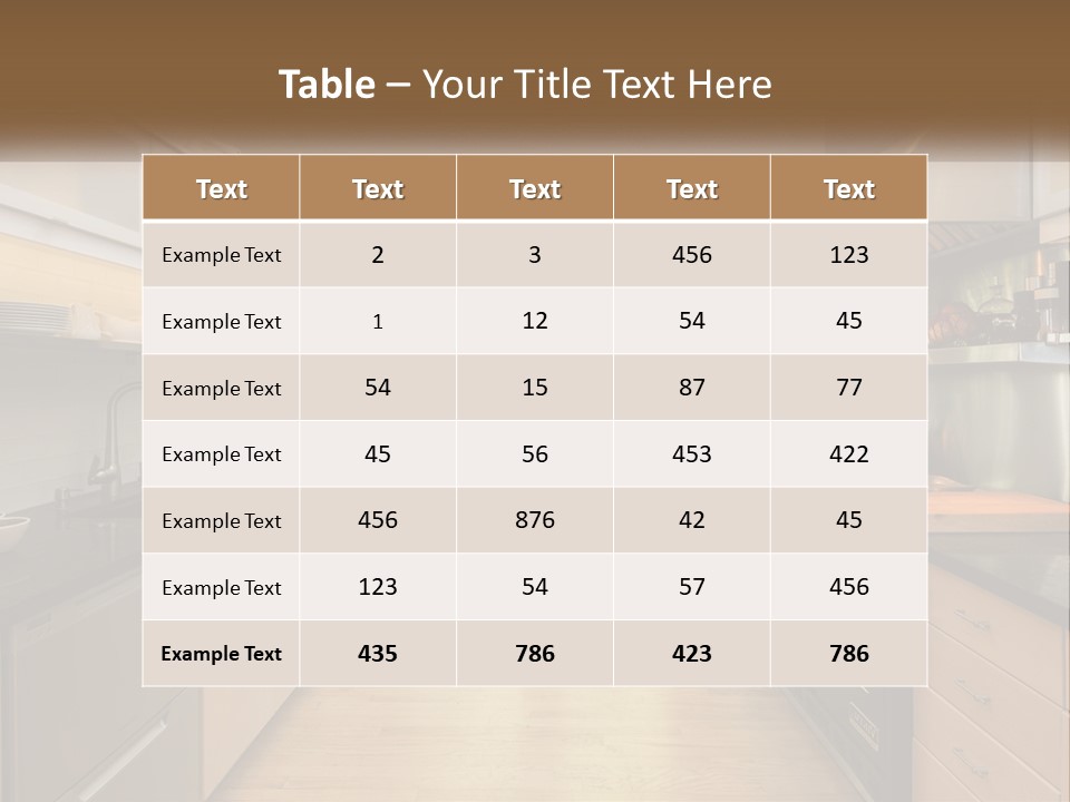 A Kitchen With A Stove Top Oven Sitting Under A Skylight PowerPoint Template