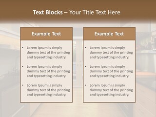 A Kitchen With A Stove Top Oven Sitting Under A Skylight PowerPoint Template