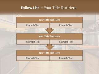 A Kitchen With A Stove Top Oven Sitting Under A Skylight PowerPoint Template