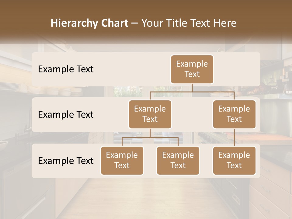 A Kitchen With A Stove Top Oven Sitting Under A Skylight PowerPoint Template