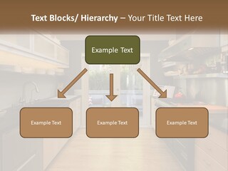 A Kitchen With A Stove Top Oven Sitting Under A Skylight PowerPoint Template