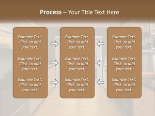 A Kitchen With A Stove Top Oven Sitting Under A Skylight PowerPoint Template