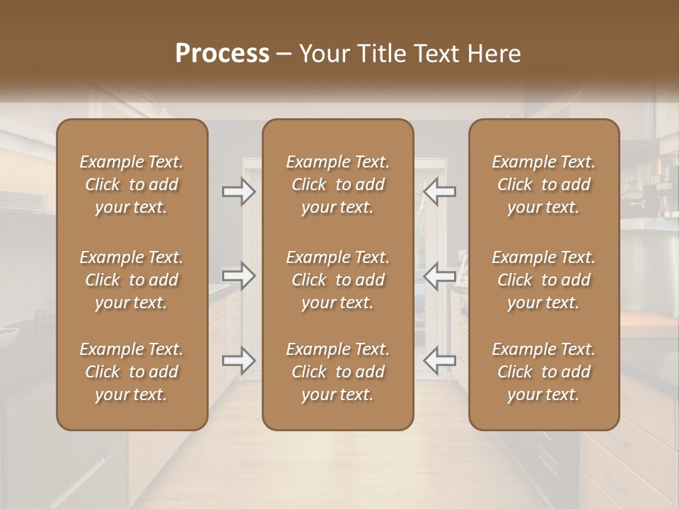 A Kitchen With A Stove Top Oven Sitting Under A Skylight PowerPoint Template