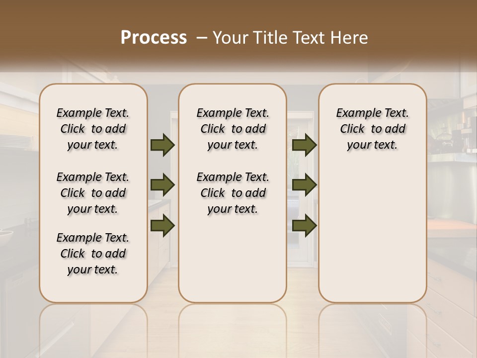 A Kitchen With A Stove Top Oven Sitting Under A Skylight PowerPoint Template