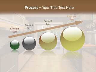 A Kitchen With A Stove Top Oven Sitting Under A Skylight PowerPoint Template