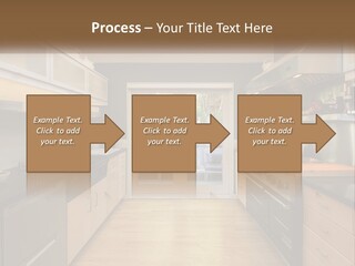 A Kitchen With A Stove Top Oven Sitting Under A Skylight PowerPoint Template