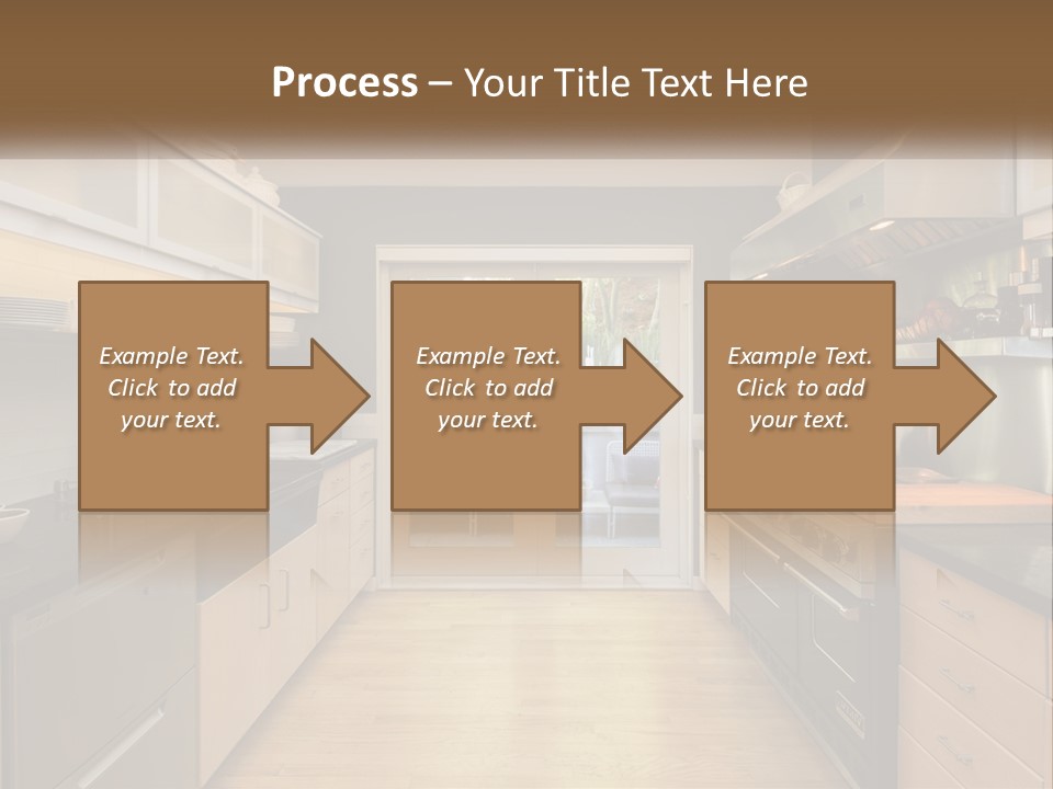 A Kitchen With A Stove Top Oven Sitting Under A Skylight PowerPoint Template