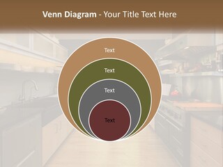A Kitchen With A Stove Top Oven Sitting Under A Skylight PowerPoint Template
